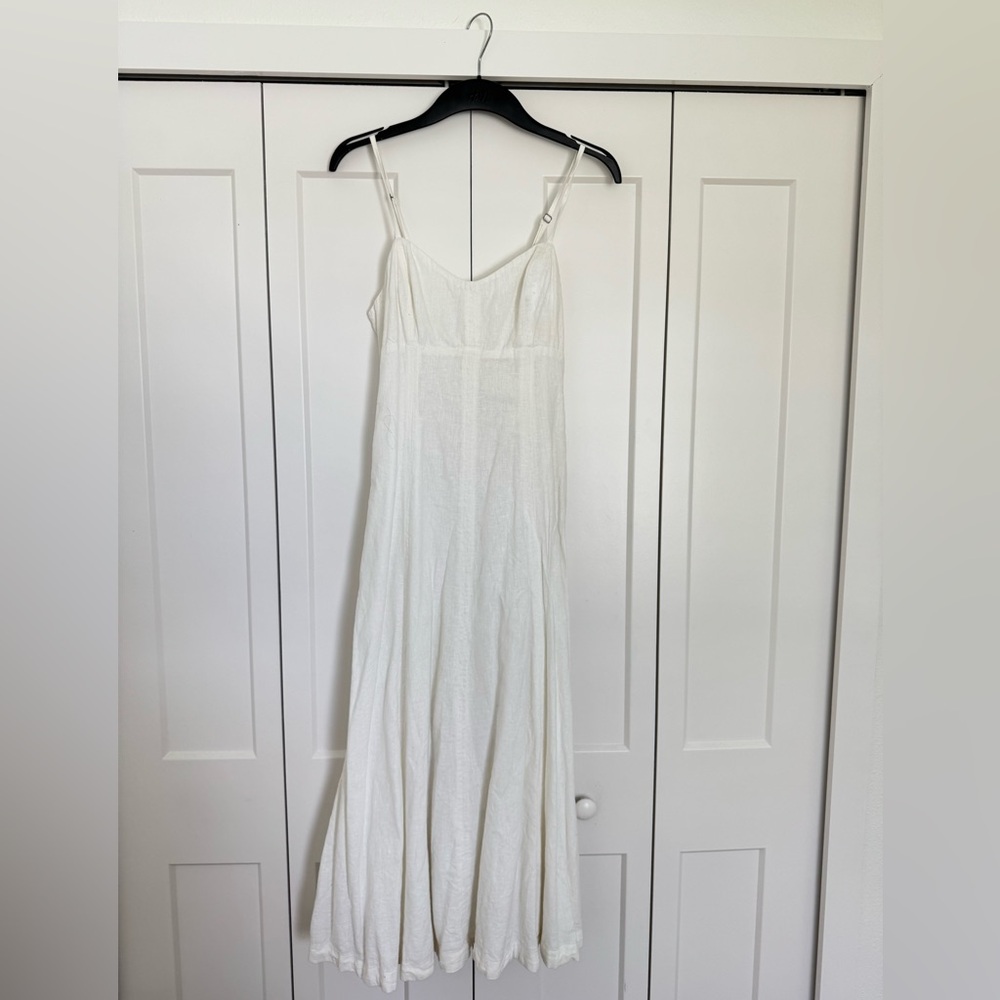 Abercrombie & Fitch White Midi Dress - Picture 2 of 7